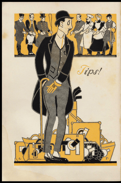 フランシス・Ｗ・クラウニンシールド『大都市のマナー』（ニューヨーク他, 1912）/ Crowninshield, Francis W. Manners for the Metropolis: an Entrance Key to the Fantastic Life of the 400/ by Francis W. Crowninshield; Decorations by Louis Fancher. D. Appleton and Company, 1912.